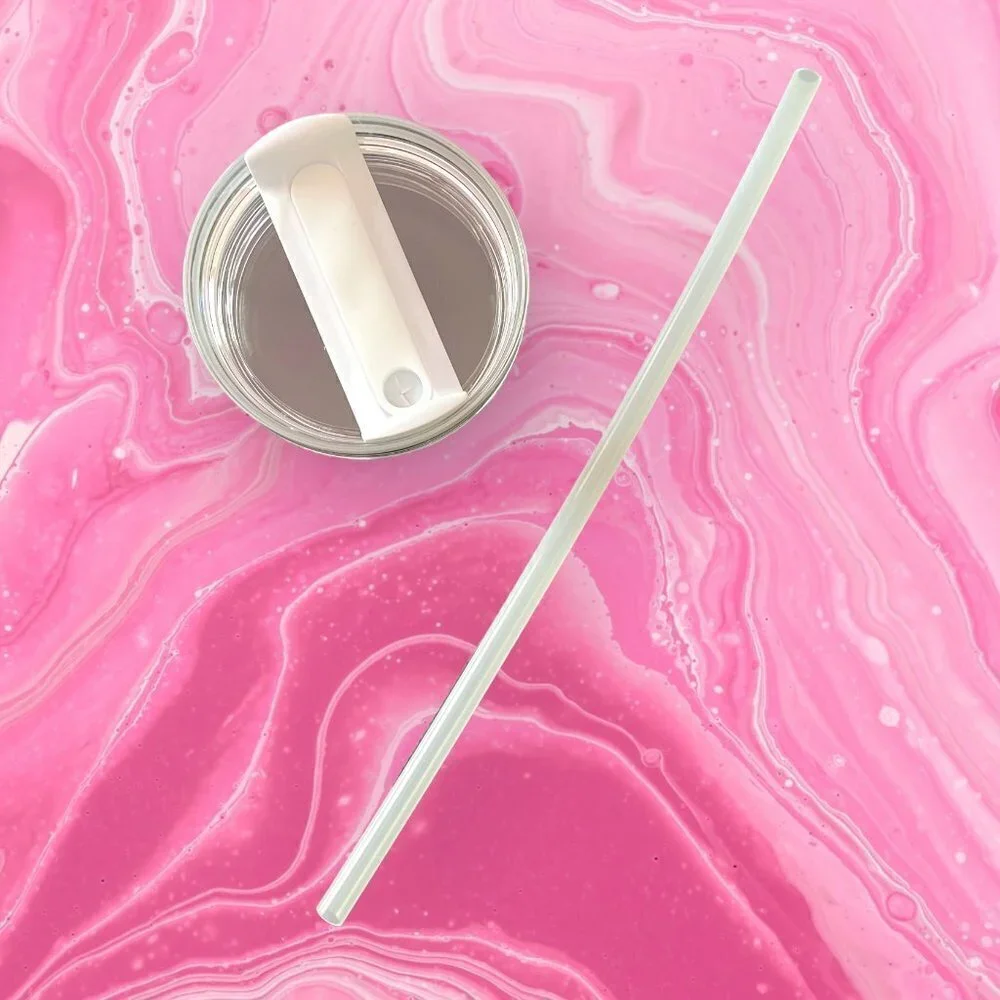 Set of 2 Replacement Lid Straw Compatible with Stanley 40oz Quencher Tumbler Cup